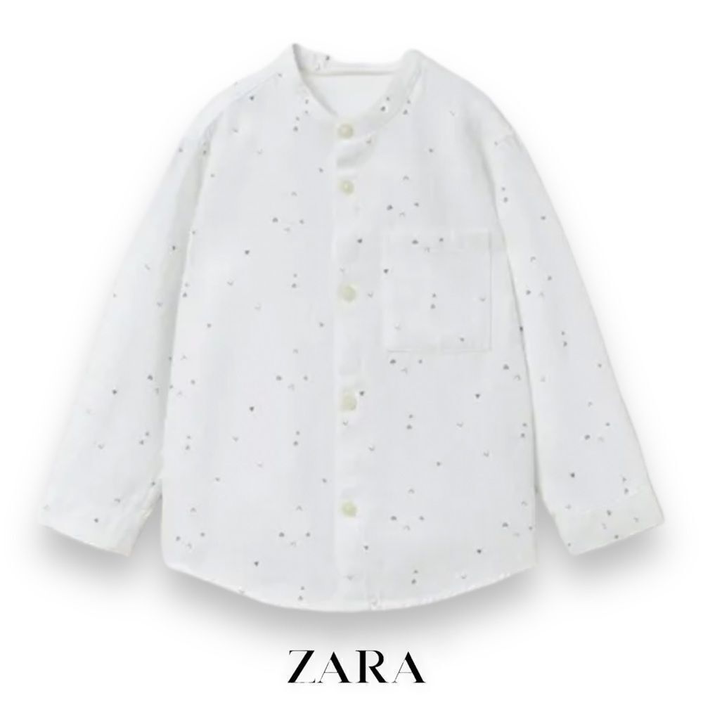 ZARA Kids | Ecru | GEOMETRIC PRINTED SHIRT